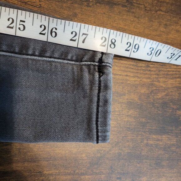 American Eagle 2 R Next Level Stretch Jegging Hi Rise Charcoal Wash Denim - Picture 10 of 11